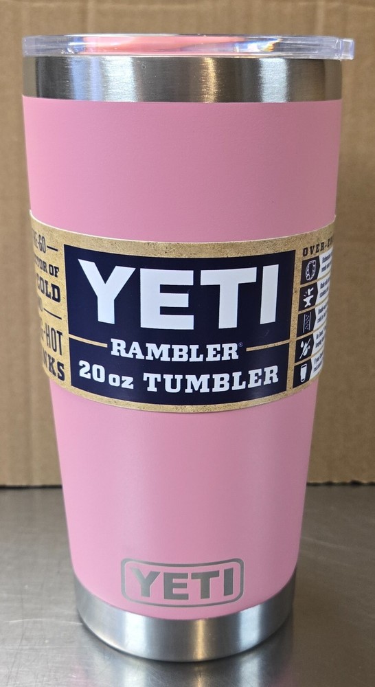 YETI Rambler 20oz Vacuum Insulated Tumbler Stainless Steel Pastel Pink