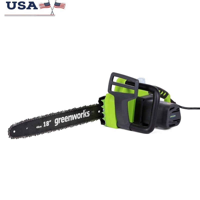 14.5 Amp 18-Inch Corded Electric Chainsaw for Heavy-Duty Branch and Log Cutting