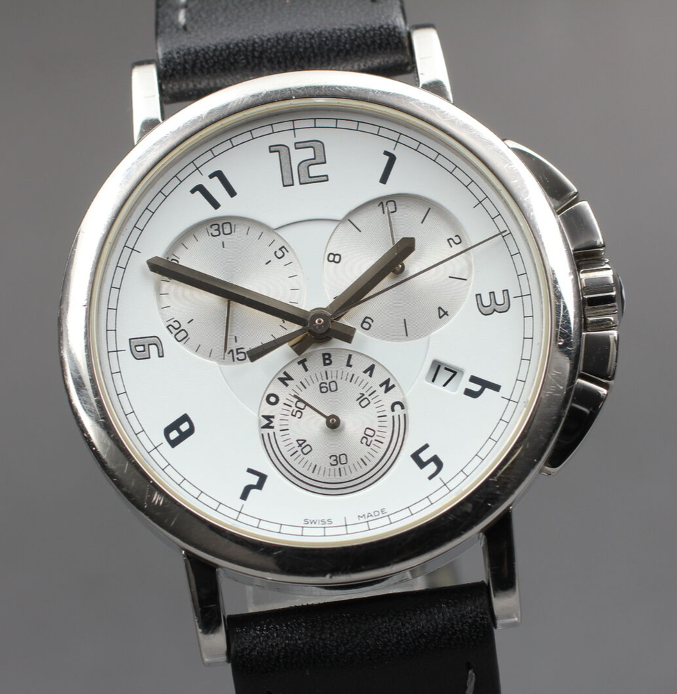 [Exc+5 ] Montblanc Summit XL Chronograph 7060 Quartz White Dial Men's Watch