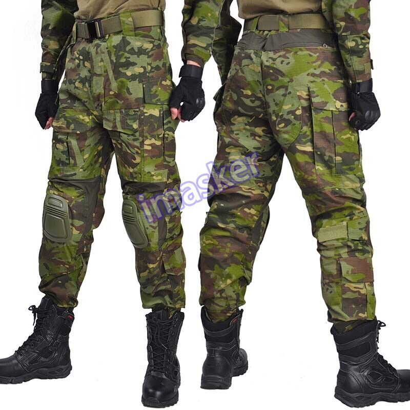 Army Men's Combat Military Tactical Pants Cargo G3 Hunting Trousers Camping Camo