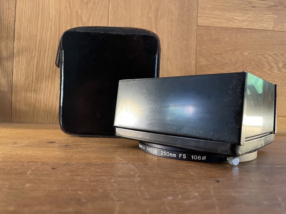 *Rare : Exc+5 w/ Case* Mamiya Genuine Metal Hood for Press 250mm F/5 Lens /Japan