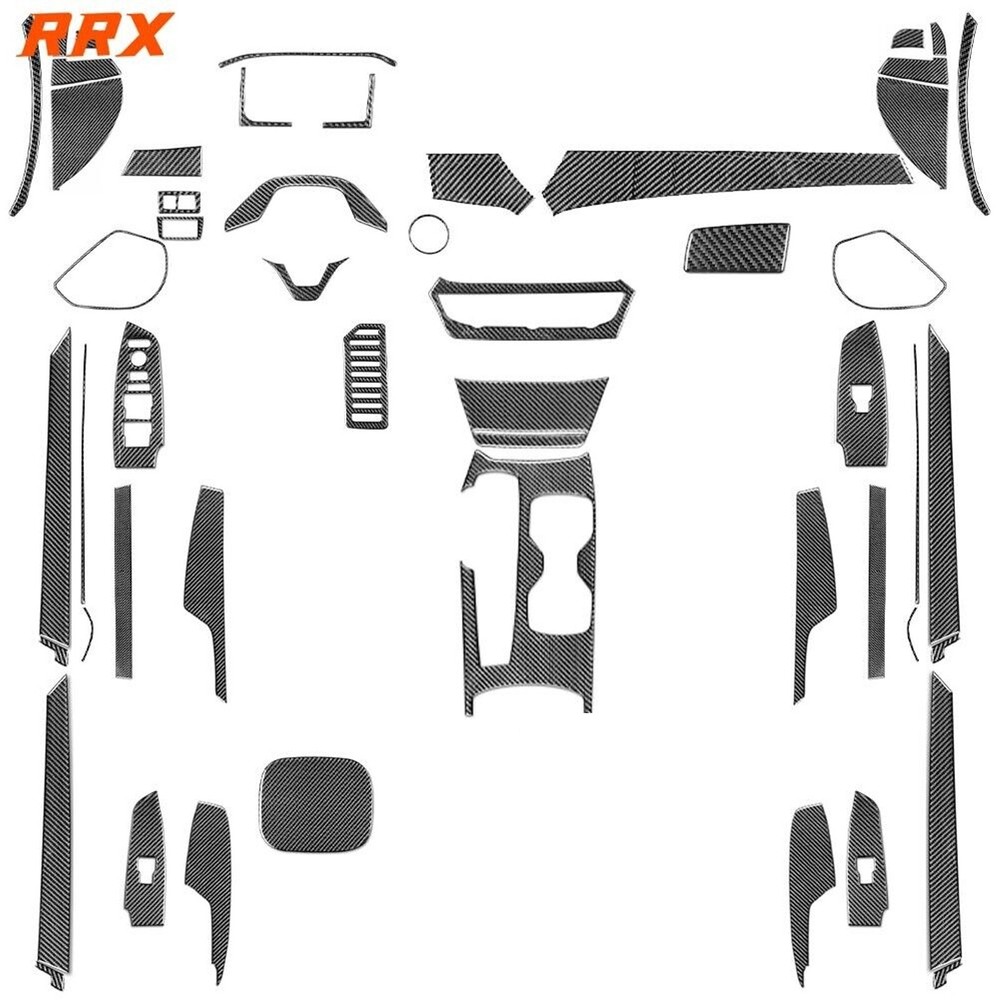 60Pcs Real Carbon Fiber Kits Full Interior Trim Cover For Honda Accord 2018-2021