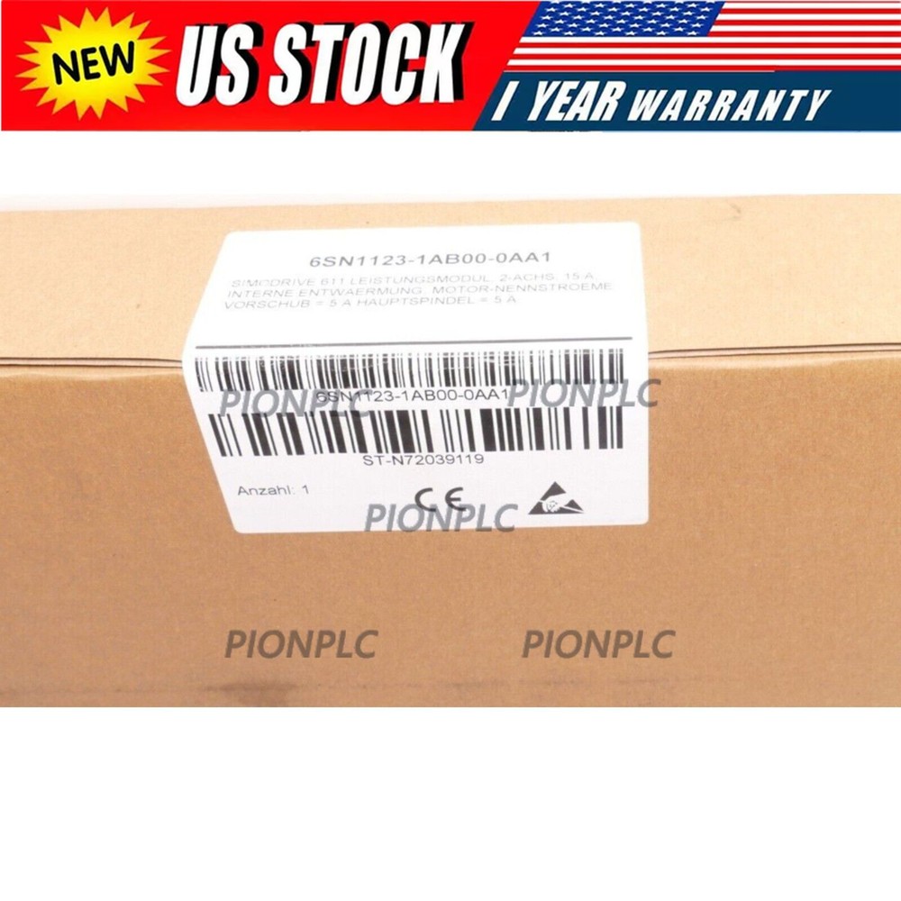 6SN1123-1AB00-0AA1 NEW SIEMENS SIMODRIVE 611 POWER MODULE 6SN1 123-1AB00-0AA1