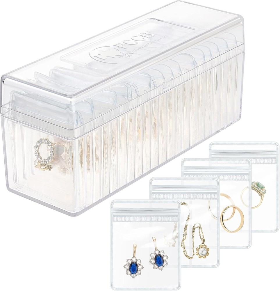 Acrylic Jewelry Box Organizer, Clear Organizer and Storage with