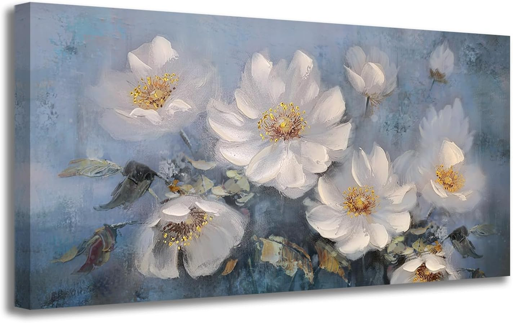 Flowers Painting Landscape Wall Art Christmas Thanksgiving Gifts for Women Mom,