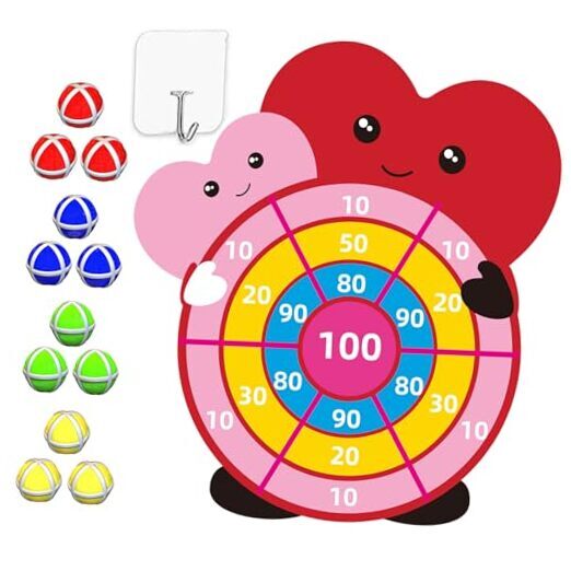 Valentines Day Gifts for Kids - 30” Large Dartboard Game - Valentine Gift Toys-image