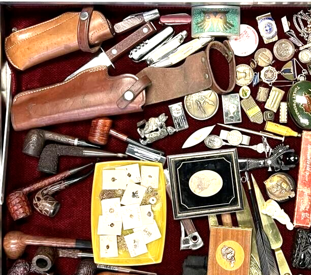 Junk Drawer Lot for Treasure Hunters with Coins Cards and Smalls GH51