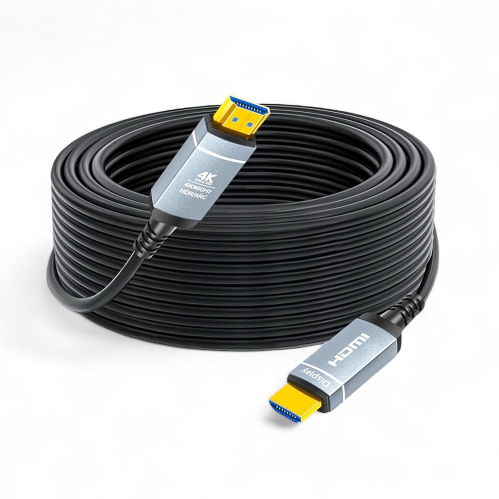 4K Ultra HD HDMI 2.0 Fiber Optic Cable 100ft 18Gbps 60Hz HDR