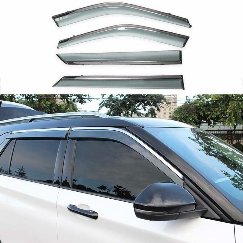 2020-2022 Ford Explorer Transparent ABS Window Visor Shades for Sun and Rain Protection