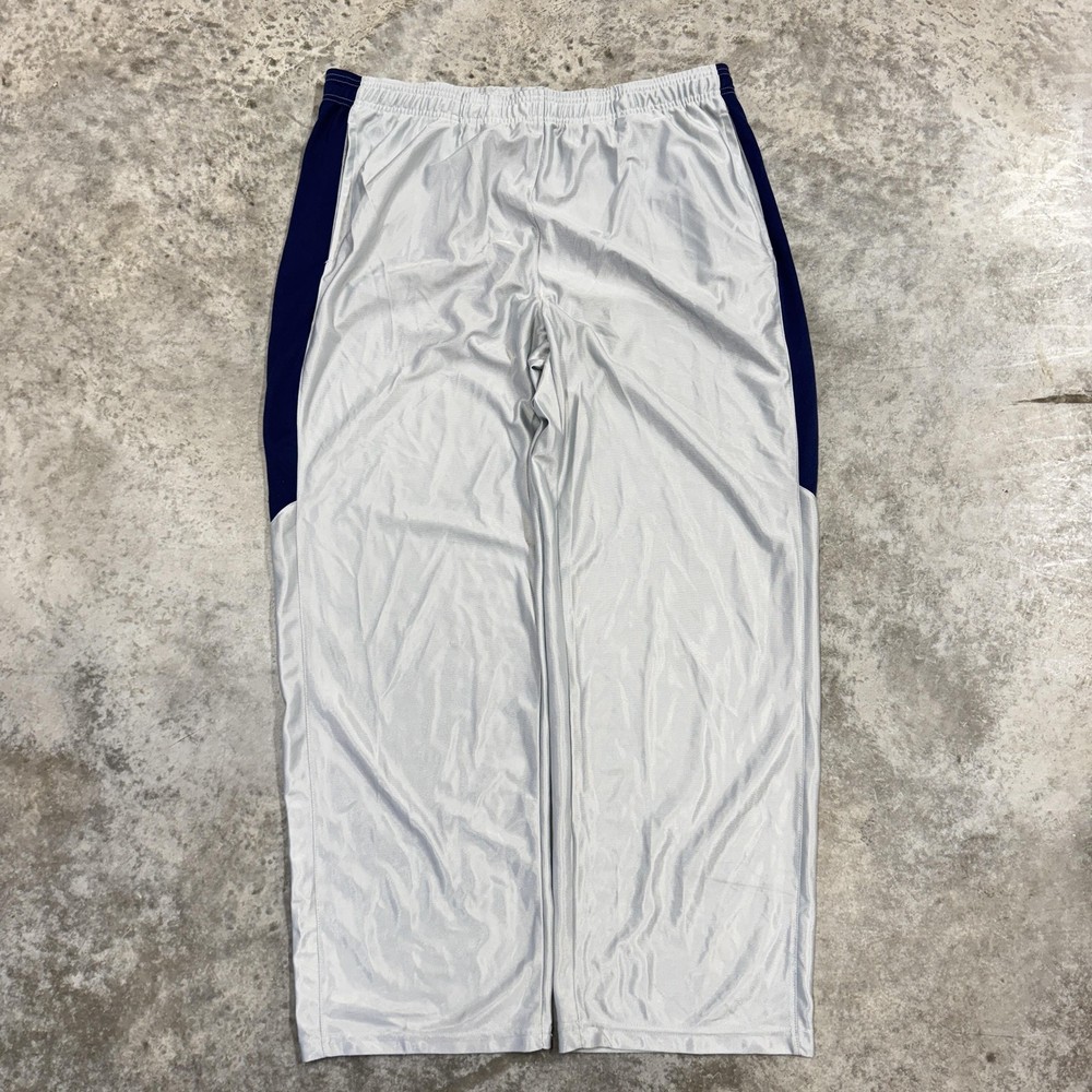 Fubu style Track Pants Mens 2XL satin Y2K baggy wide leg hip hop shiny skater
