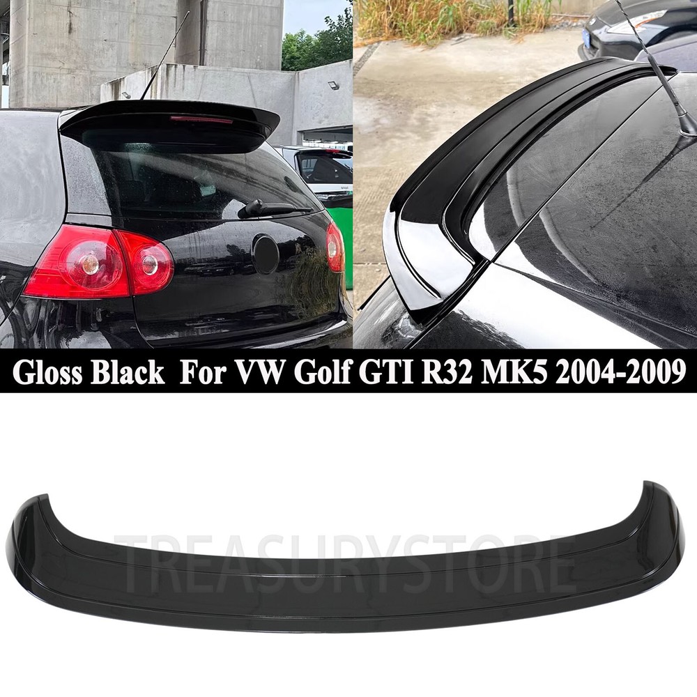 Volkswagen Golf GTI R32 MK5 04-2009 Gloss Black Rear Trunk Spoiler Lip