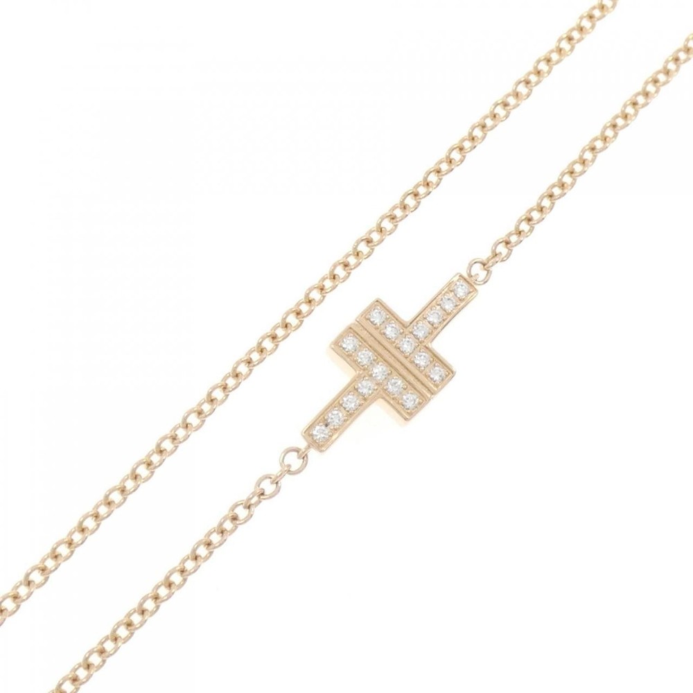 Authentic Tiffany T Double Chain Bracelet  #270-003-962-7824