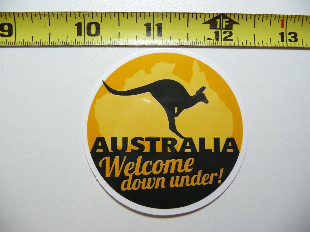 Kangaroo Australia Down Under Travel Sticker Decal for Vacation Holiday