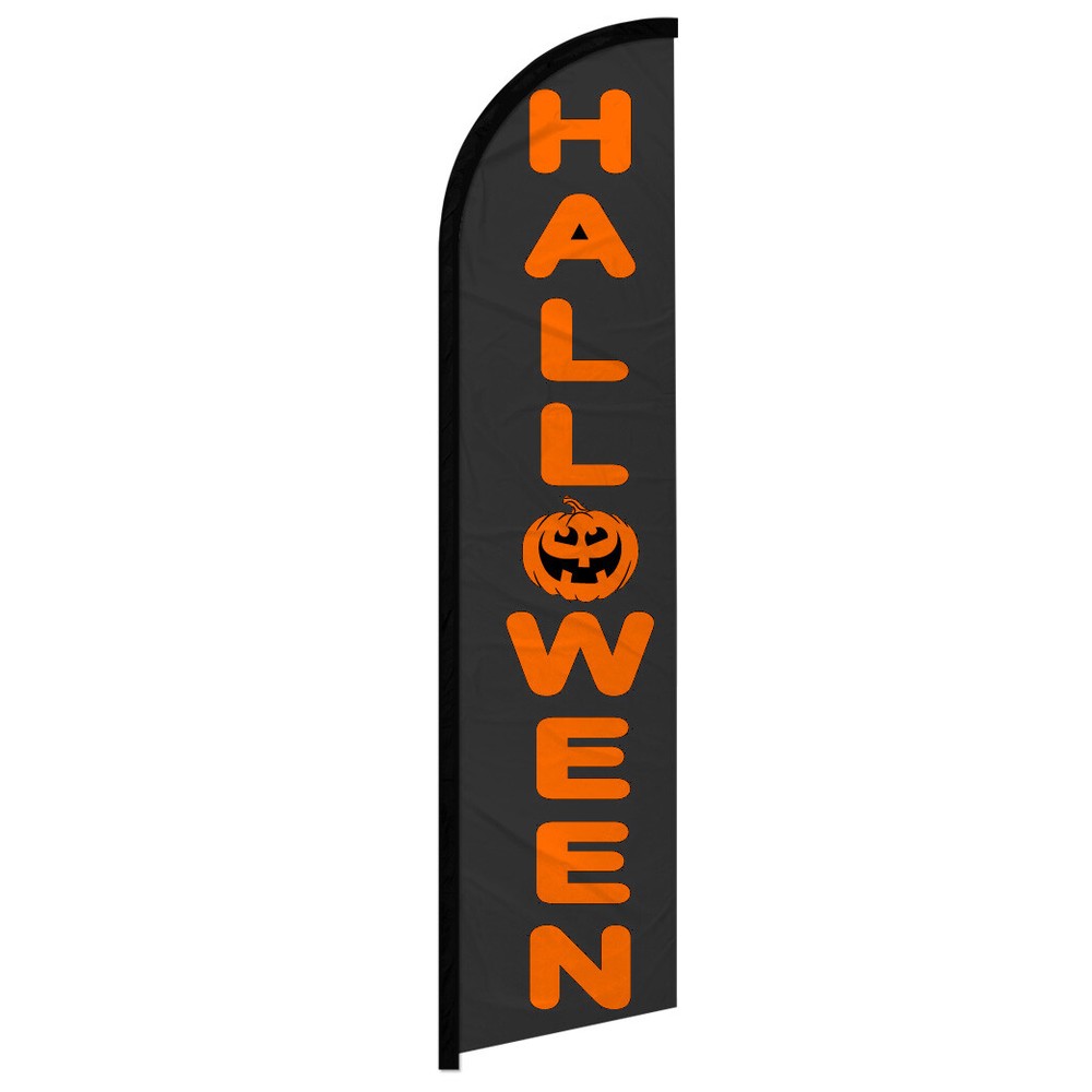 Spooky Halloween Windless Swooper Flag – Vibrant Holiday Decoration for Indoor and Outdoor Festive Fun