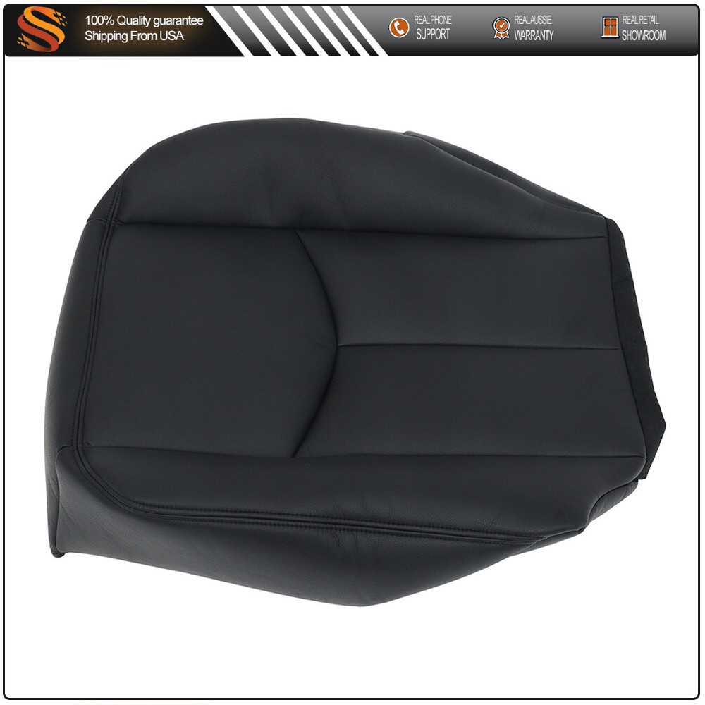 Driver Bottom Seat Cover Dark Gray For 03-07 Chevrolet Silverado-Series Truck