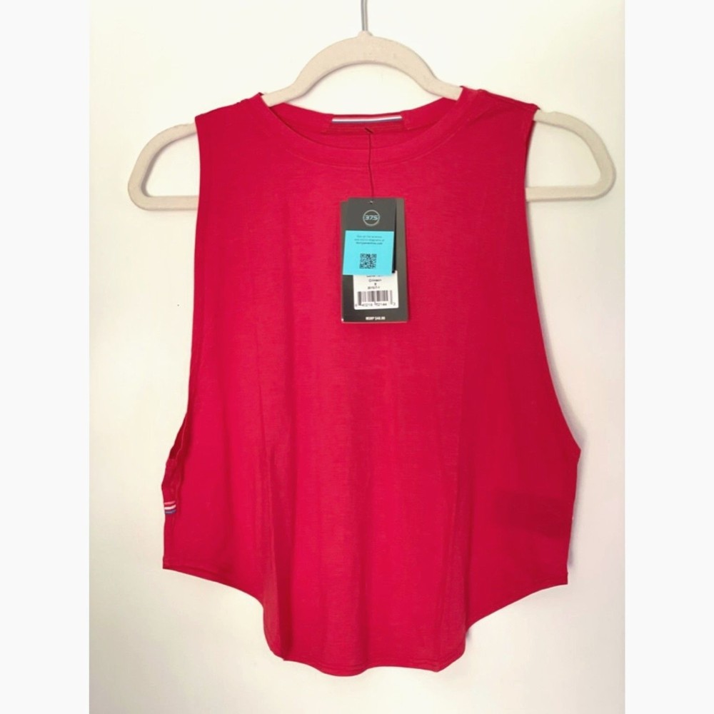 4 Fourlaps Curved Tank Athletic Top Crimson Women's Size Small NEW