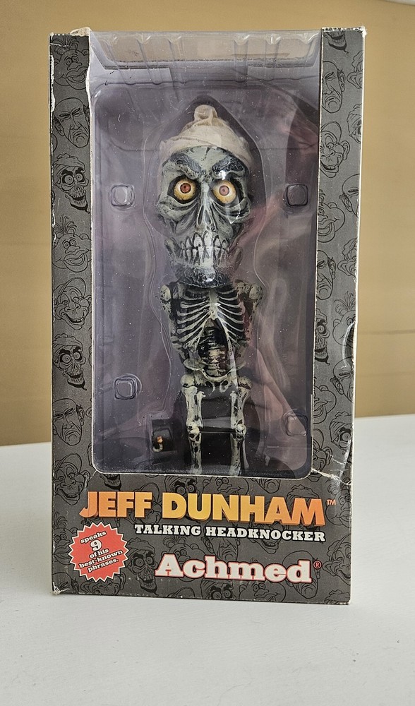 Jeff Dunham “Achmed” Talking Headknocker NECA Bobble Head Doll New 2006 WORKS!