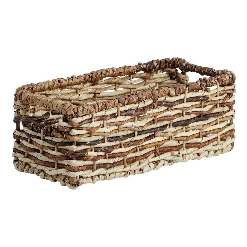 Woven Abaca Rectangle Shelf Storage Totes, Small - GüneŞ Home