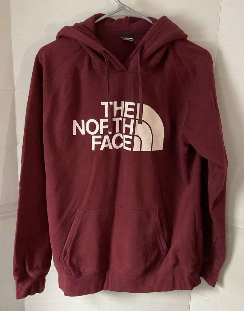The North Face Women's Burgundy Pullover Hoodie Sweatshirt Size Medium
