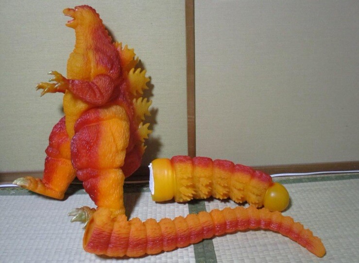 Burning Godzilla Bandai Figure Soft Vinyl Toys Super Big Final Premium Oversized