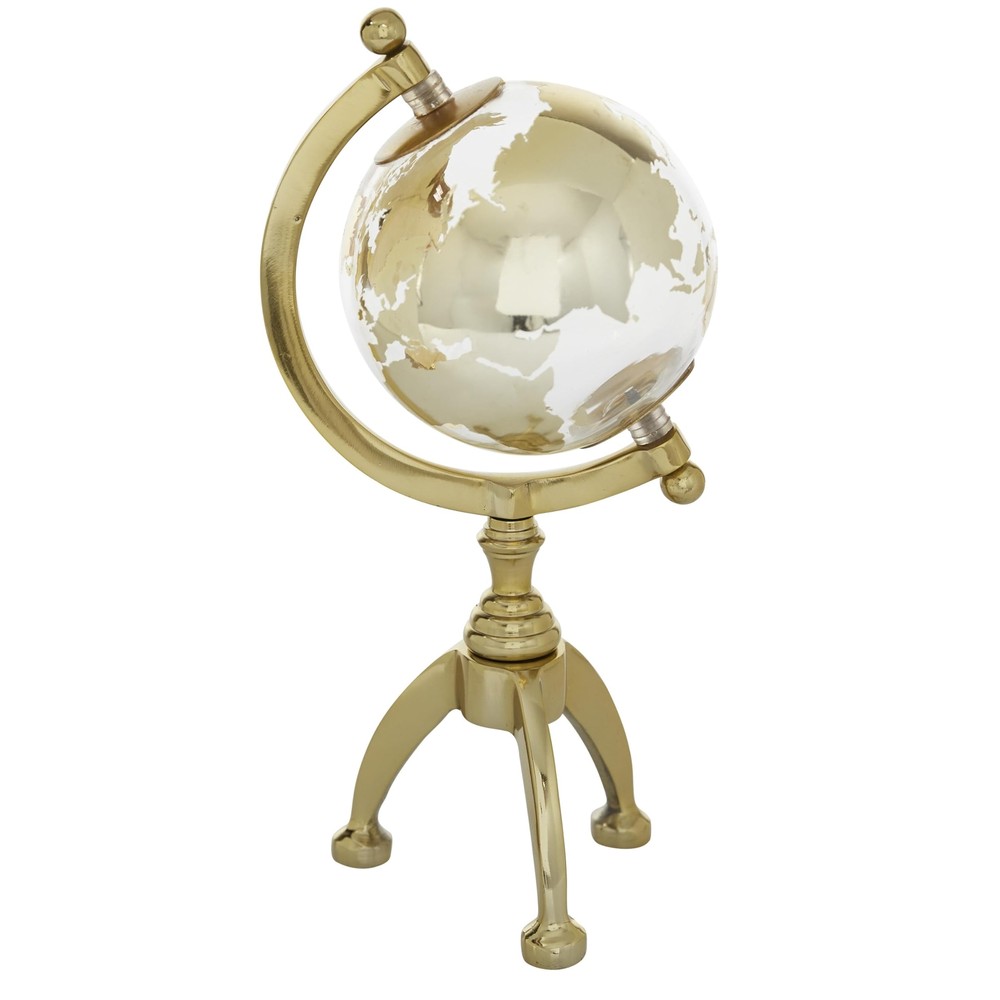 Aluminum Globe with Tripod Base, 5