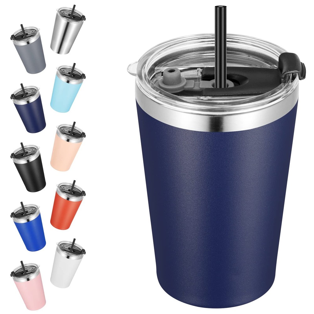 VEGOND 12oz Tumbler Stainless Steel bulk Vacuum 12 Ounces, Navy Blue