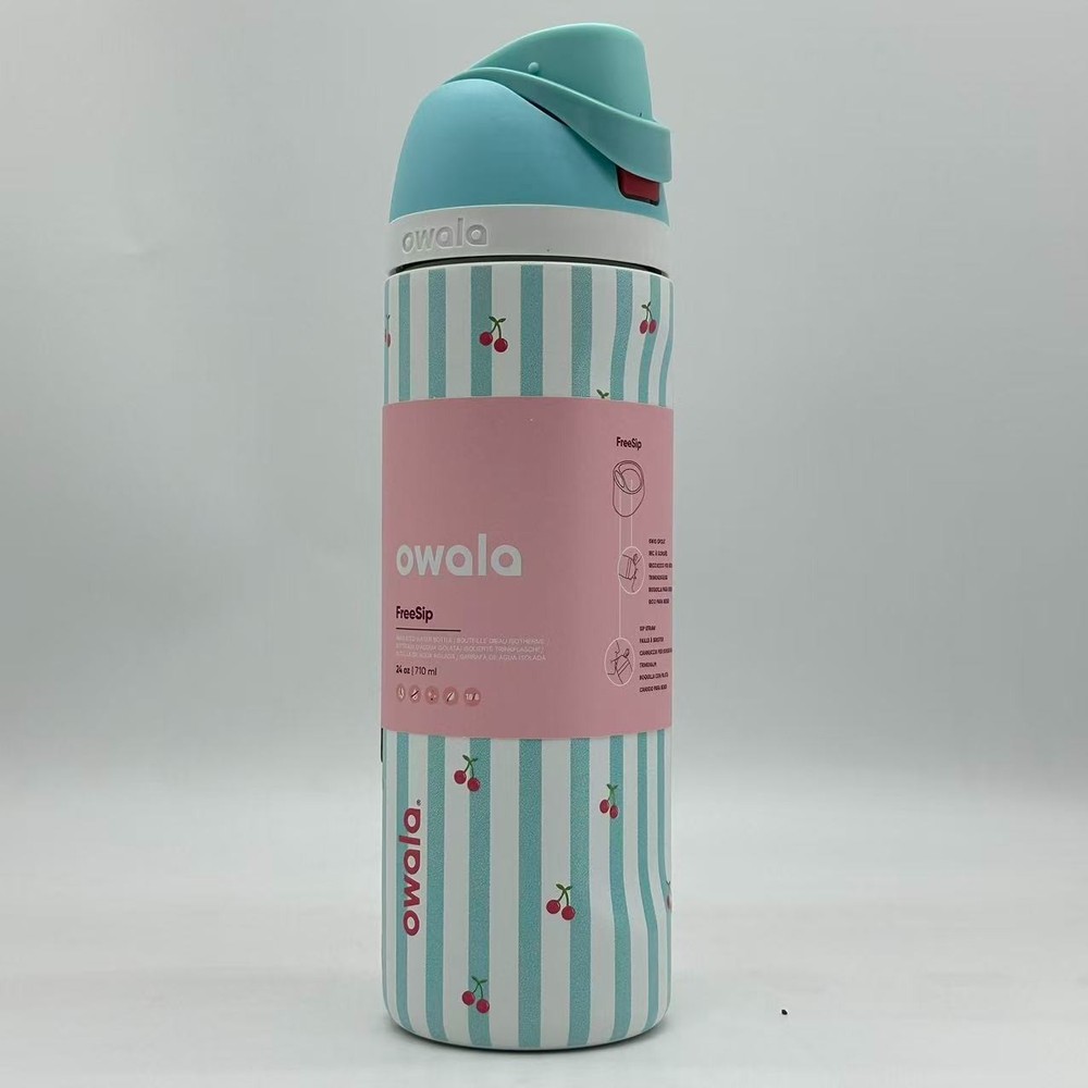 Owala 24oz Birthday Bash Pillow Fight FreeSip Water Bottle Sport Mug Top Quality