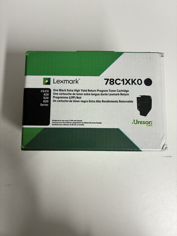 Lexmark 78C1XK0 Black Extra High-Yield Return Program Toner Cartridge
