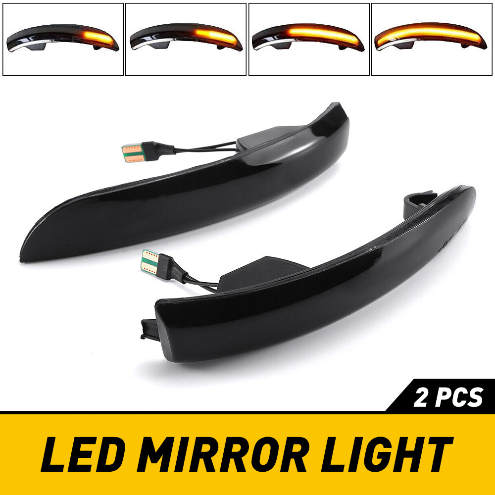For Ford EcoSport 2013-2018 all 2X LED Side Mirror Turn Signal Lights Smoked