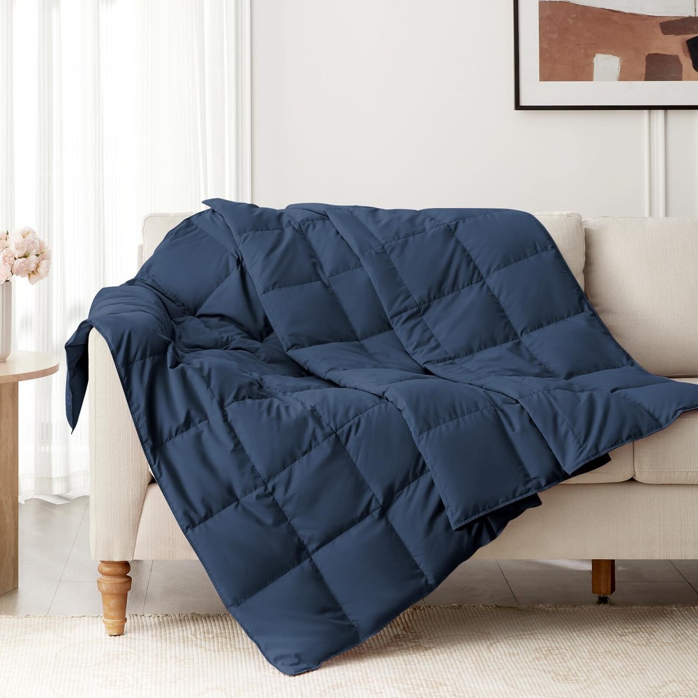 50x70 Down Throw Blanket for Couch Indoor Outdoor Cozy Soft Warm
