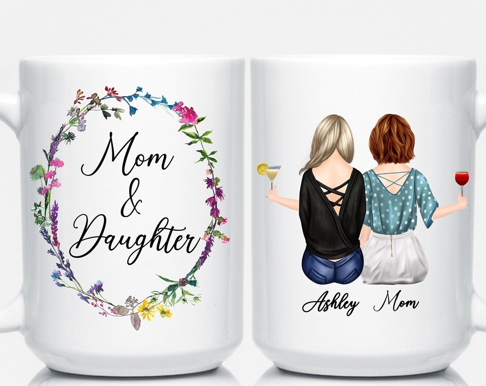 Mom And Daughter Mug Mothers Day Gift Personalized Mom Mug Mom Gifts Best Mom