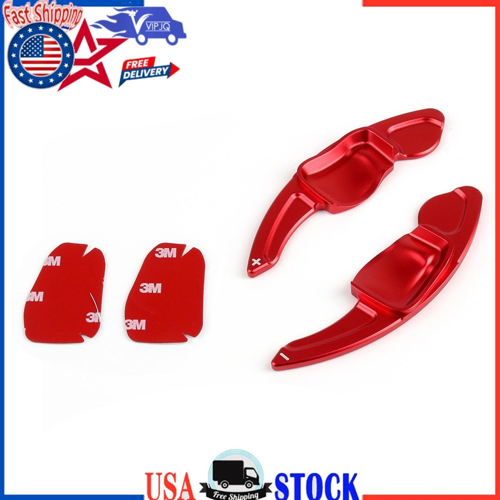 For VW Golf 6 MK6 GTI Car Steering Wheel Shift Paddle Shifter Sport Type Red US