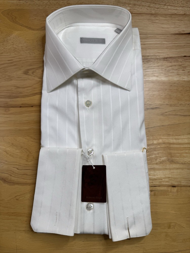 Stefano Ricci Luxury Cotton Shirt With French Cuffs
