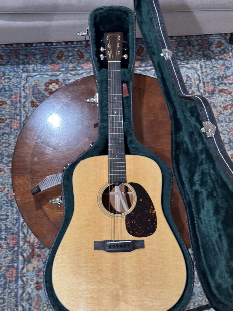 Martin Standard D-18 Acoustic Guitar Plus Case And Martin Humidifier