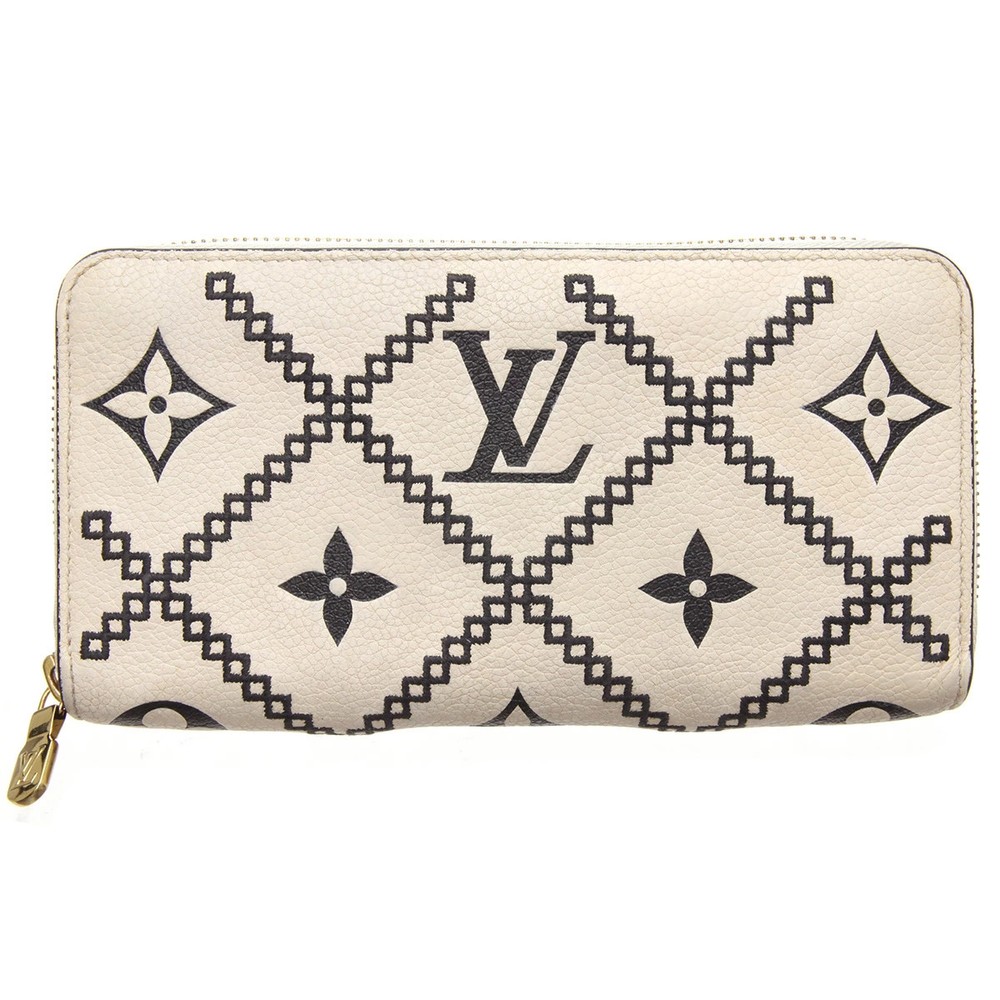 LOUIS VUITTON Zippy Wallet Monogram Empreinte Broderie Used