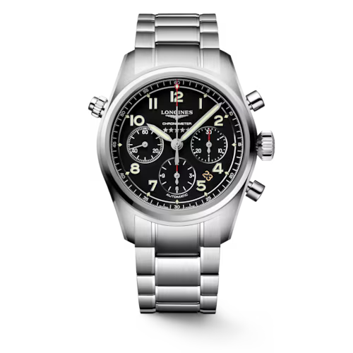 Longines Spirit Men's Matte Black Watch - L3.820.4.53.6