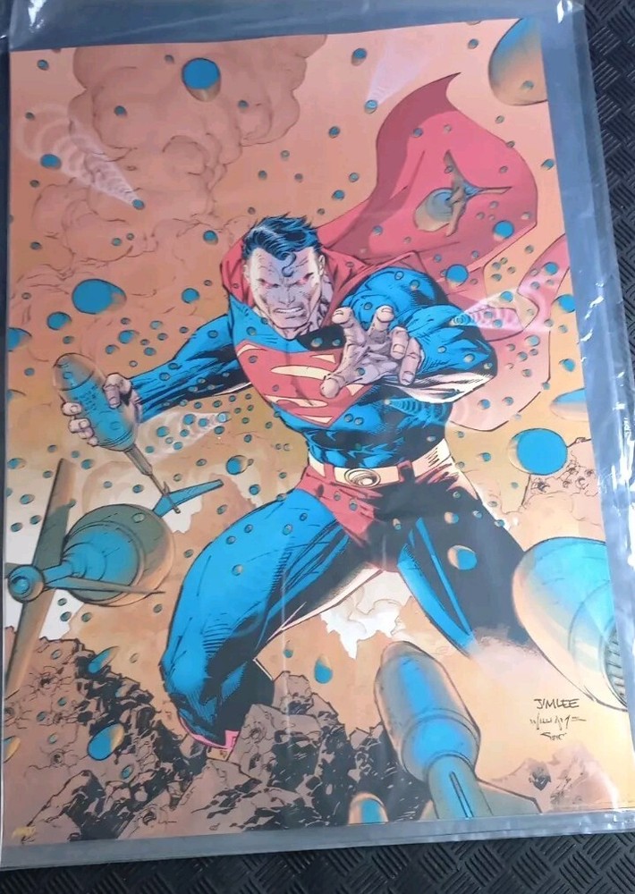 NEW SDCC 2024 Exclusive Mondo SUPERMAN Poster Jim Lee Gold Foil LE Poster Print