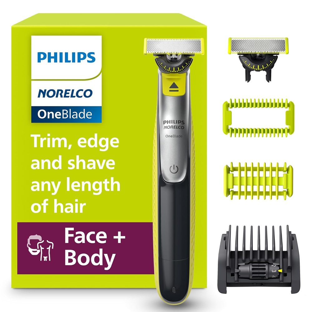 Philips  for Face + Body, Electric Beard Trimmer, Shaver and Groomer, 5In1 Adjus