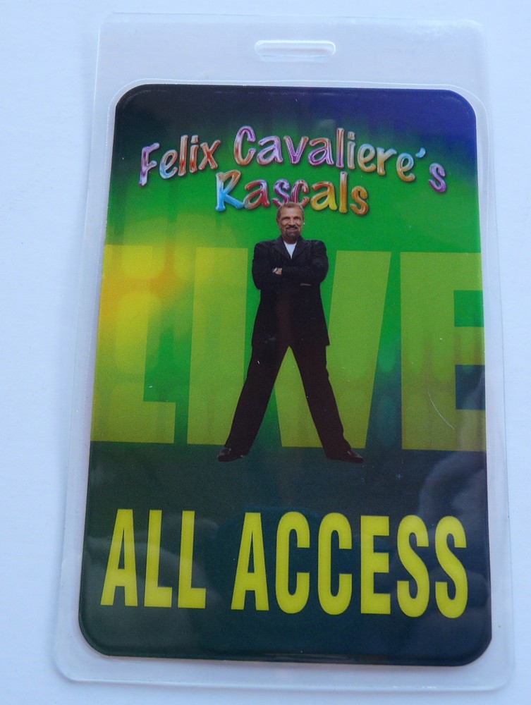 Felix Cavaliere's Rascals Concert Tour All Access Backstage Pass Laminate D22