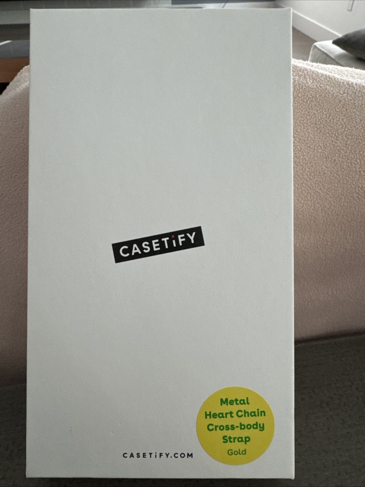 Casetify Metal Heart Chain Crossbody Strap Brand New in Box