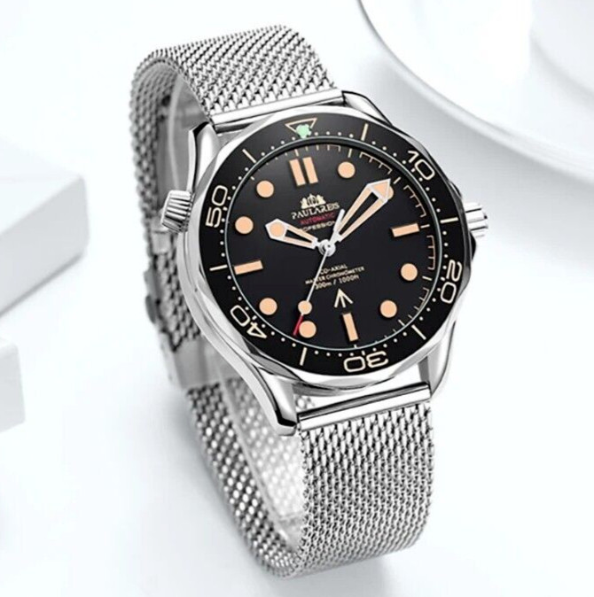 Wateproof Automatic Watch Men's Luxury Stainless Steel Luminous Diver