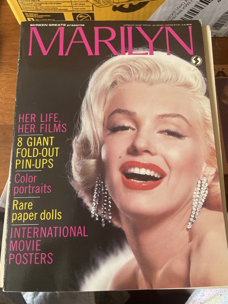 Marilyn Monroe Screen Greats Special Edition Magazine Pin-Ups Paper Dolls