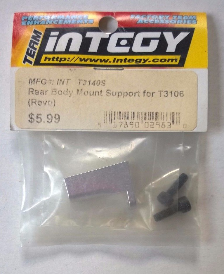TEAM INTEGY Silver Rear Body Mount Support for T3106 Revo INT T3140S RC Part NEW