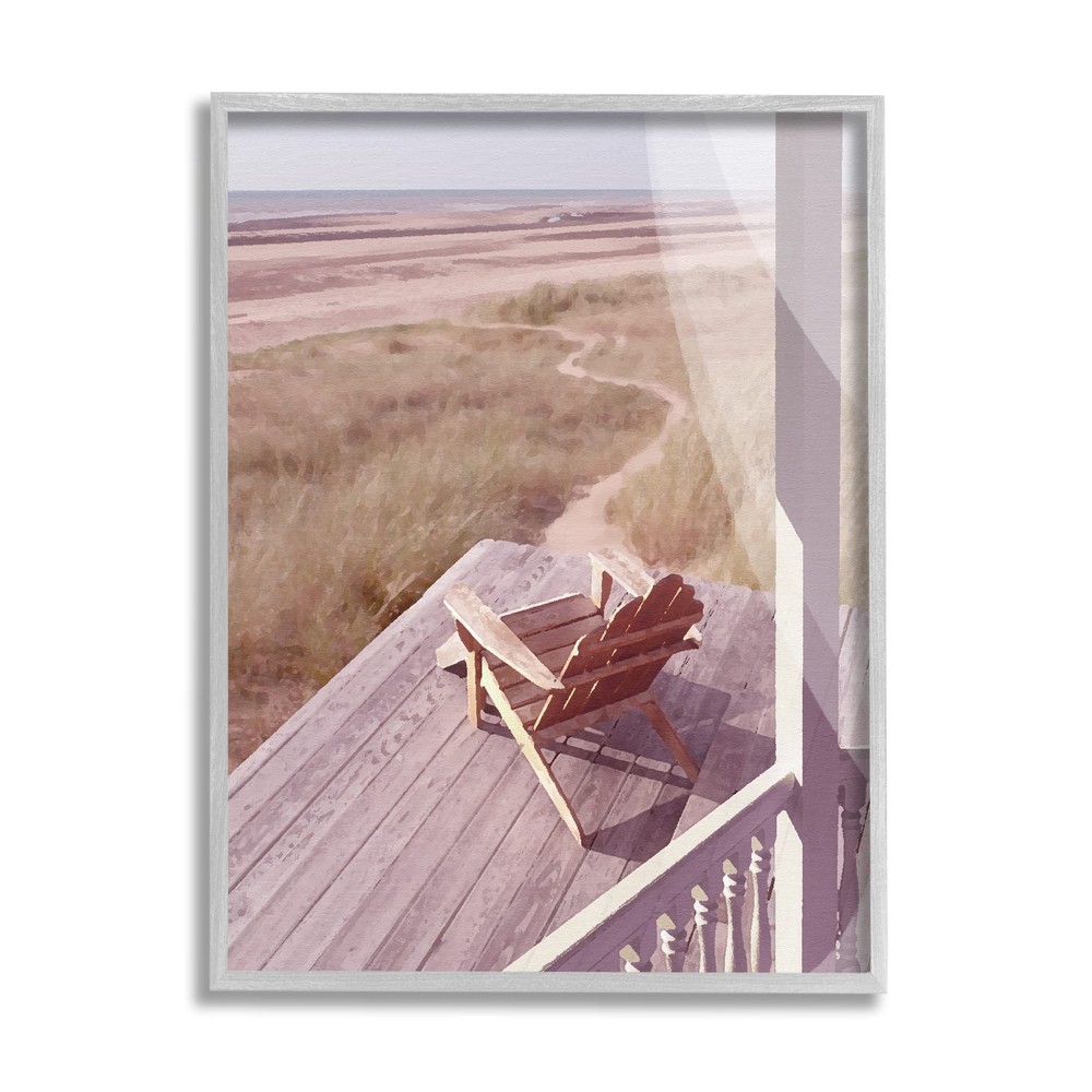 Rustic Lone Lounge Chair with Beach Grass Design by Noah Bay