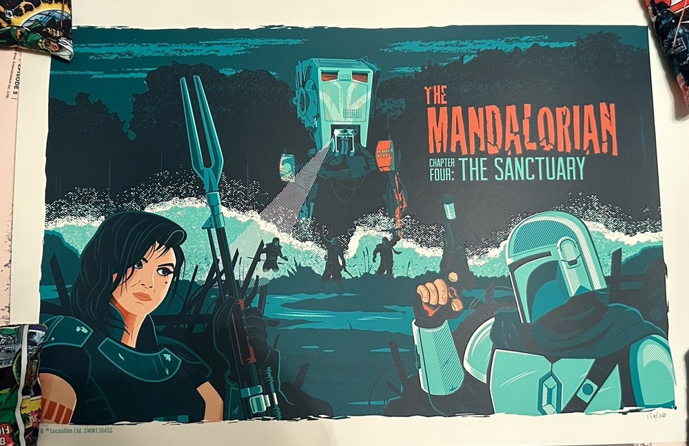 The Mandalorian Chapter 4 Limited Edition Star Wars Print by Dave Perillo  