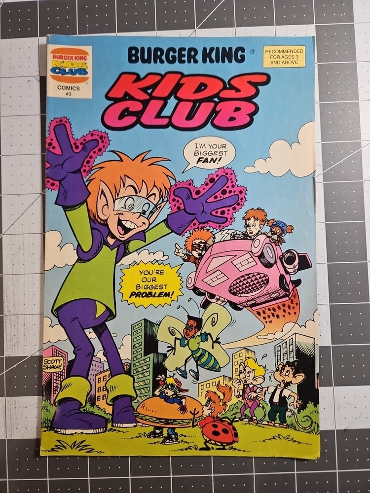 1994 Burger King Kids Club #3 I'm Your Biggest Fan Mischief Maker GUC