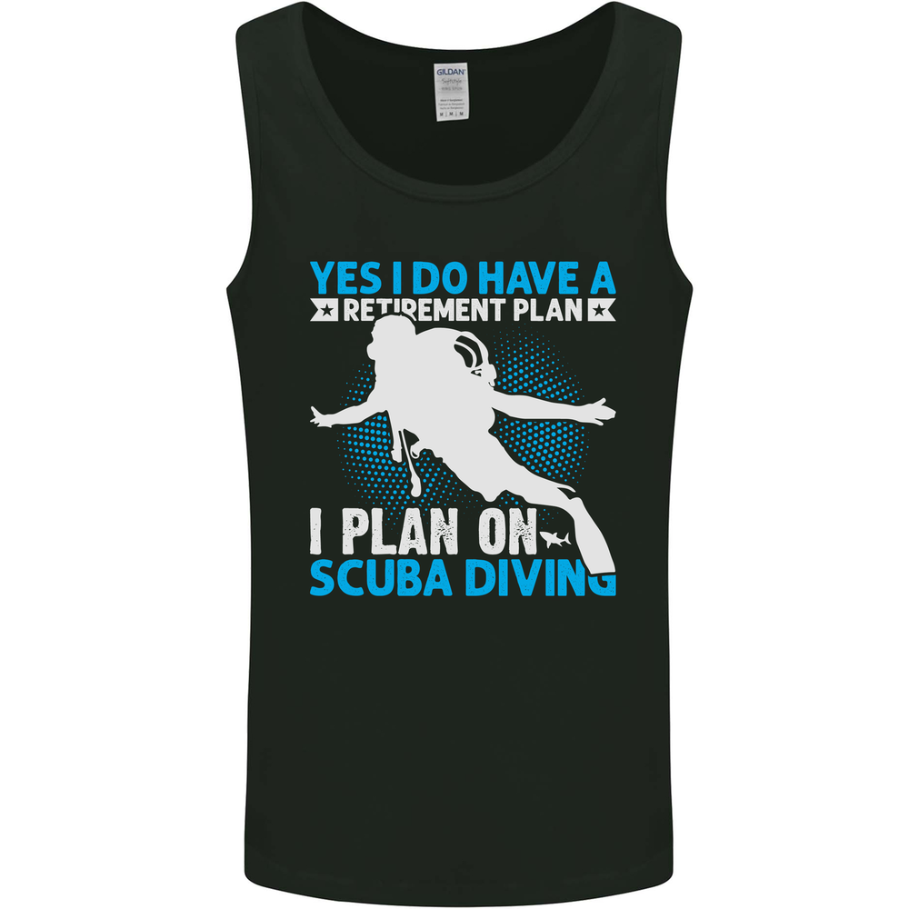 Scuba Diving Retirement Plan Funny Diver Mens Vest Tank Top