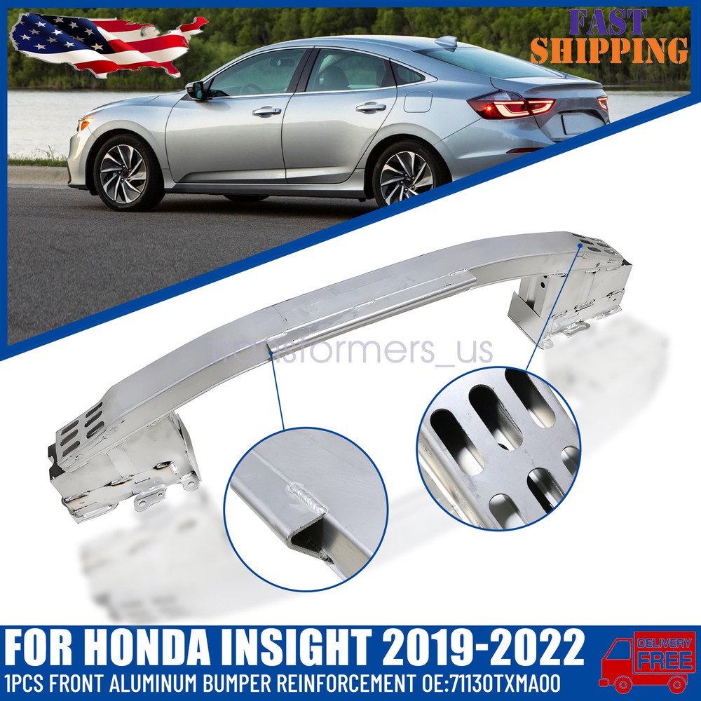 1x Front Aluminum Bumper ReinForcement Fit Honda Insight 2019-2022 71130TXMA00