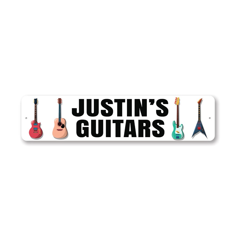 Custom Guitar Metal Sign Metal Sign