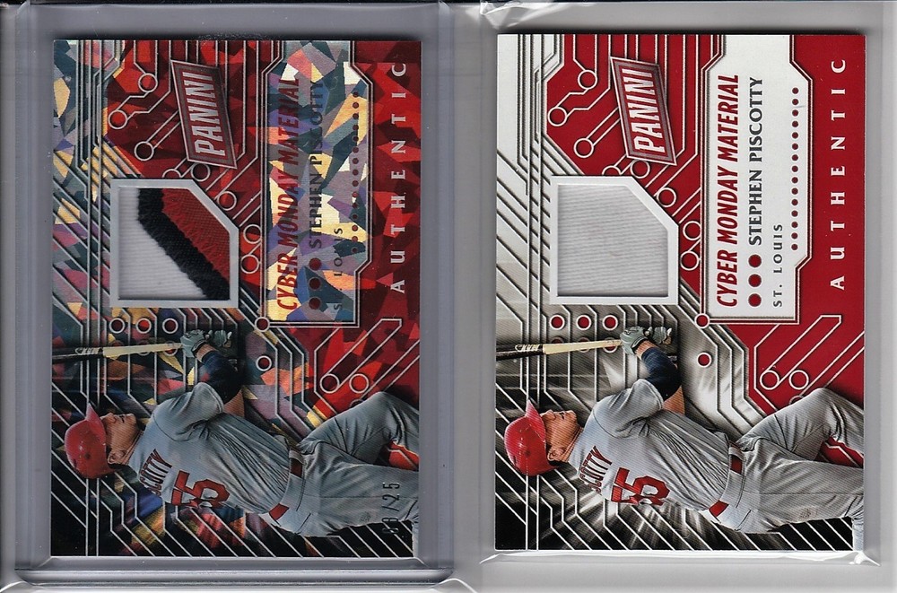 STEPHEN PISCOTTY 2015 PANINI CYBER MONDAY CRACKED ICE PATCH #/25-image
